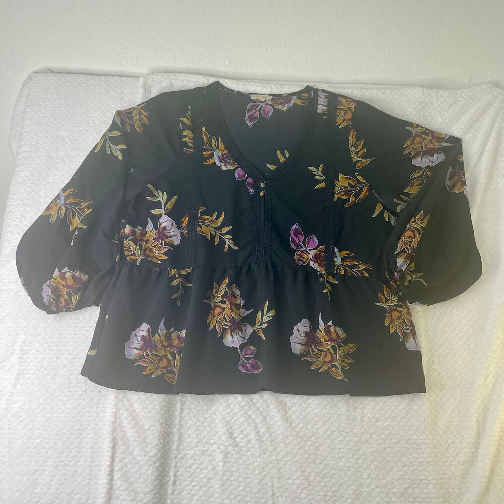 BEAUTIFUL LORETTE Blouse Fall colors Sz 2XL